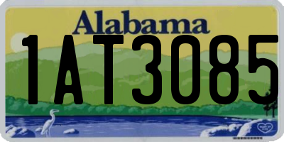 AL license plate 1AT3085