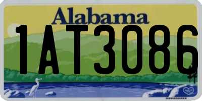 AL license plate 1AT3086