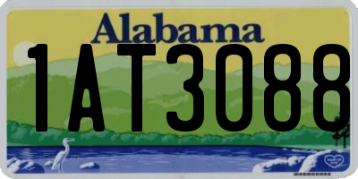 AL license plate 1AT3088