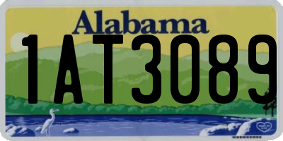 AL license plate 1AT3089