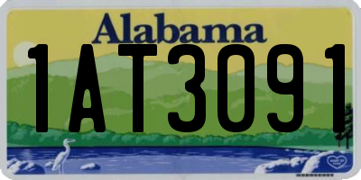 AL license plate 1AT3091