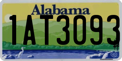 AL license plate 1AT3093