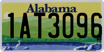 AL license plate 1AT3096