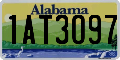 AL license plate 1AT3097