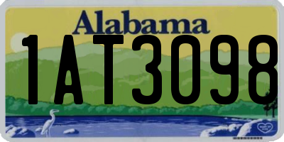 AL license plate 1AT3098
