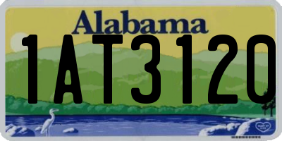 AL license plate 1AT3120