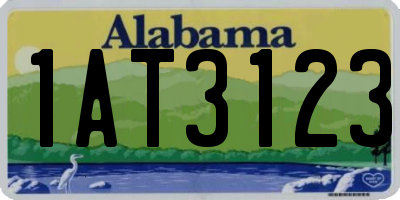 AL license plate 1AT3123