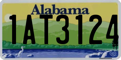 AL license plate 1AT3124
