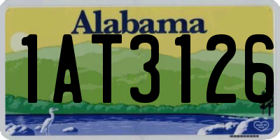 AL license plate 1AT3126