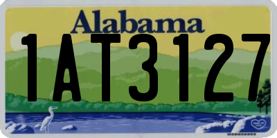 AL license plate 1AT3127