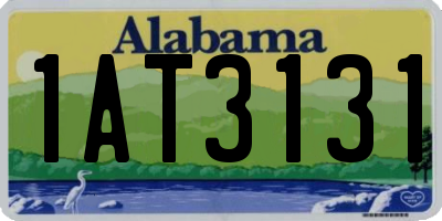 AL license plate 1AT3131