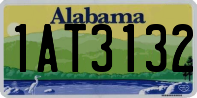 AL license plate 1AT3132