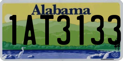 AL license plate 1AT3133