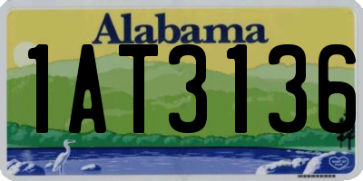 AL license plate 1AT3136