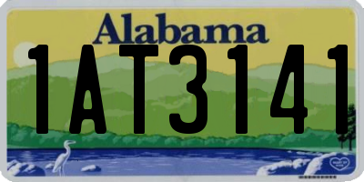 AL license plate 1AT3141