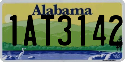 AL license plate 1AT3142
