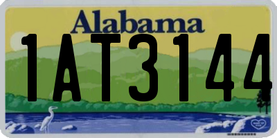 AL license plate 1AT3144