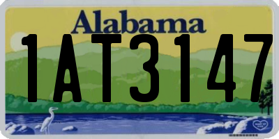 AL license plate 1AT3147