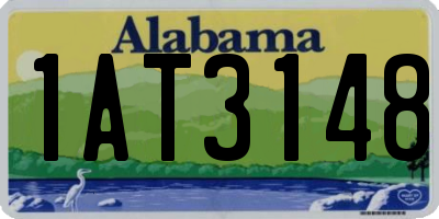 AL license plate 1AT3148