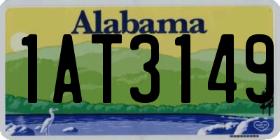 AL license plate 1AT3149
