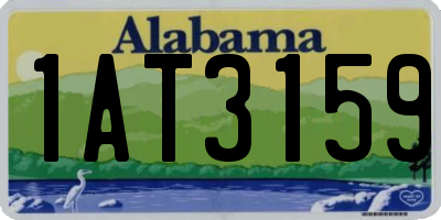 AL license plate 1AT3159
