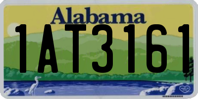 AL license plate 1AT3161