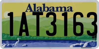 AL license plate 1AT3163