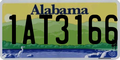 AL license plate 1AT3166
