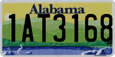 AL license plate 1AT3168