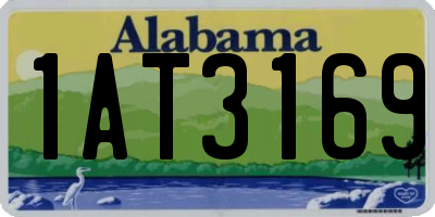 AL license plate 1AT3169