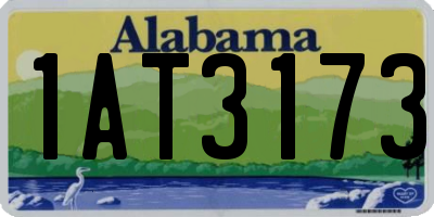 AL license plate 1AT3173