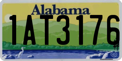 AL license plate 1AT3176