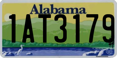 AL license plate 1AT3179