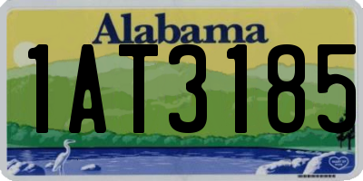 AL license plate 1AT3185