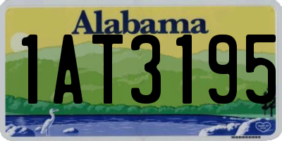 AL license plate 1AT3195