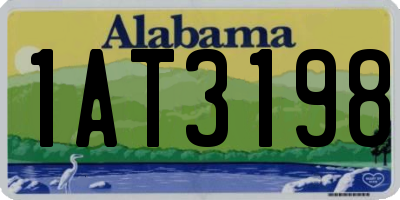 AL license plate 1AT3198