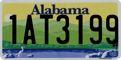 AL license plate 1AT3199