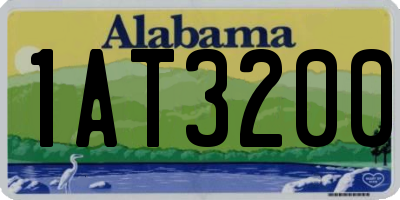AL license plate 1AT3200