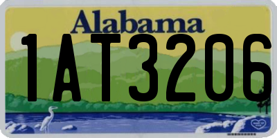 AL license plate 1AT3206