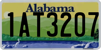 AL license plate 1AT3207