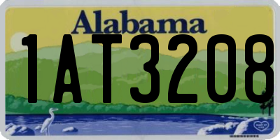 AL license plate 1AT3208