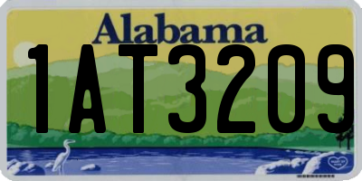 AL license plate 1AT3209
