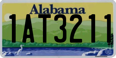 AL license plate 1AT3211