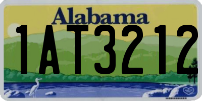 AL license plate 1AT3212