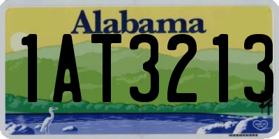 AL license plate 1AT3213