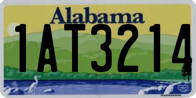 AL license plate 1AT3214