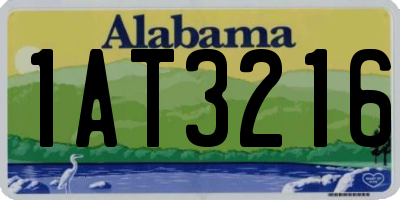 AL license plate 1AT3216