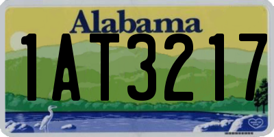 AL license plate 1AT3217