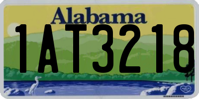 AL license plate 1AT3218