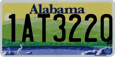 AL license plate 1AT3220